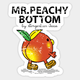 Mr. Peachy Bottom Sticker